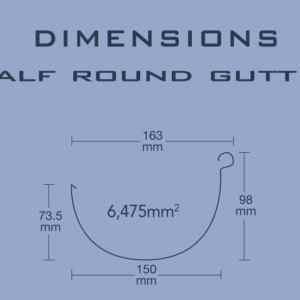 Half Round Gutter 150mm