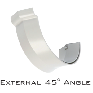 External 45° Angle (Half Round Gutter 150mm)