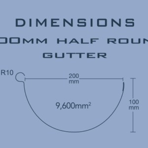 Half Round Gutter - Big size
