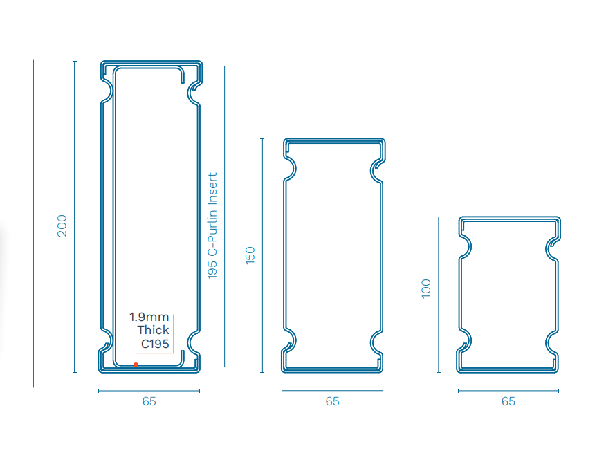 Shurelock Steel Beam 100x65x1.0mm - Image 2